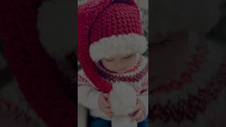 How to crochet a pom pom with fur yarn crochetpattern crochettutorial crochet christmascrochet [upl. by Anyala]