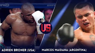 Adrien Broner vs Marcos Maidana  Full Fight Breakdown amp Highlights USA vs Argentina [upl. by Htebazle]