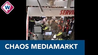 Gewonden bij opening MediaMarkt in Leidschendam  OMROEP WEST [upl. by Ayotahs]