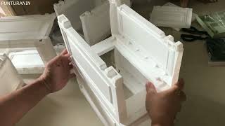 Unboxing 6 Layer Movable Gap Plastic Drawer Cabinet [upl. by Noraha469]