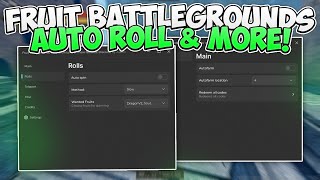 Fruit Battlegrounds Script  Auto Farm Level Auto Roll Stats amp More 2024 OP [upl. by Huesman203]