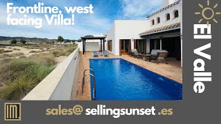 Selling Sunset Murcia Spain  West facing Frontline Golf Villa  El Valle Golf Resort [upl. by Savage]