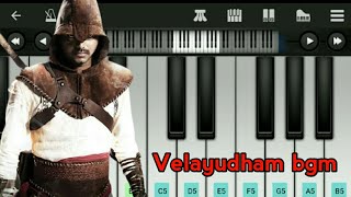 Velayudham  Mass Bgm  Piano Cover  HBD Thalapathy  Vijay Anthony  Abdul Musiq [upl. by Asatan]