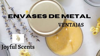 ENVASES DE METAL para velas Ventajas [upl. by Inattyrb981]