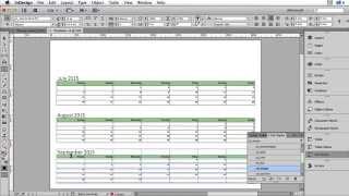 How to create a calender or wall planner in Adobe InDesign [upl. by Kellina]