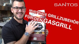 Das beste Grillzubehör im Test  Drehspieß Körbe Pommes Popcorn Fisch auf der Gasgrill Rotisserie [upl. by Suirtemid]