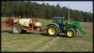 Flüssigdünger spritzen mit John Deere 6830  Hardi Commander 4200 [upl. by Alodi]