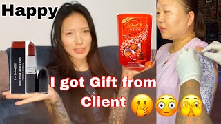 GOT GIFT FROM CLIENT 🫢🫣😳 MAC LIPSTICK amp LINDOR CHOCOLATE 🫣 2Days Vlog [upl. by Marler]