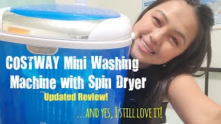 COSTWAY Mini Washing Machine with Spin Dryer  My Updated REVIEW [upl. by Ruperta]