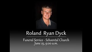 Roland Dyck Live Funeral Service  June 25 2018 [upl. by Drallim981]