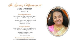 Funeral Services of Mary Oommen  January 29 2024 [upl. by Pliske]