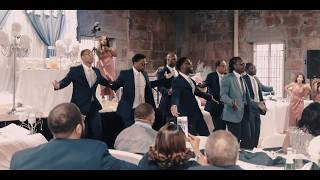 Bay Area Groomsmen dance epic ending Best wedding performance by black excellence Young love [upl. by Ayat]