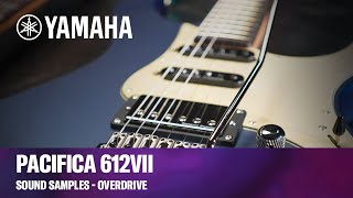 Yamaha Pacifica 612VII  Guitar Sound Samples  Overdrive [upl. by Akiret]