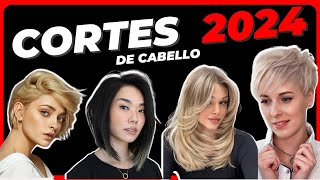 Cortes de PELO ✂️ para MUJER 2024 💇 Tendencia FEMENINA CABELLO 👀 CORTO MEDIANO Y LARGO👇 30 40 50 [upl. by Dylan]