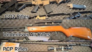 “Airgun Rifles” PCP Underlever CO2 Air Rifles  Collection Showcase [upl. by Nort]