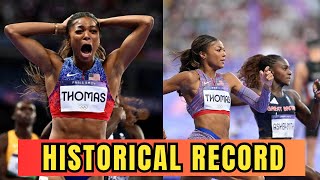 USA’s Gabby Thomas a Harvard grad wins gold medal in women’s 200m final [upl. by Charlie]