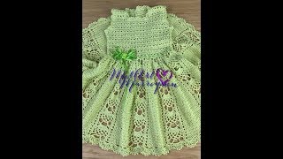 Vestido Crochet Niña 2 a 3 años 2 de 2 cc [upl. by Llenyt651]