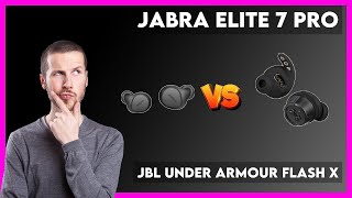 Jabra Elite 7 Pro vs JBL Under Armour Flash X Comparison [upl. by Pete]