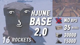 The EASIEST NOBLUEPRINTS RUST BASE of 2018 16 Rockets [upl. by Aidnis]