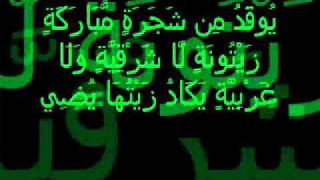 Surah An Nur Ayat 35 Recited by Sheikh Mishary AlAfasy [upl. by Pansie977]