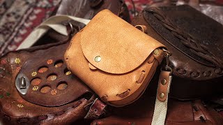 I redesigned an old Hippie Leather Bag With Modern Materials Easy Pattern [upl. by Neelsaj]