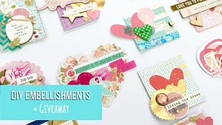 DIY Embellishments  Scrap Stash Clusters    INKIE QUILL [upl. by Mela]