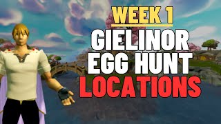 Week 1 Gielinor Egg Hunt Locations [upl. by Oynotna110]