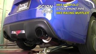 HKS HiPower Single Racing Version for SCION FRS [upl. by Kanter142]