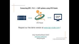 OPC Router 4 OPC to SAP english [upl. by Avihs]