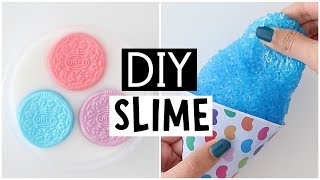 MAKING 4 AMAZING DIY SLIMES  Satisfying NO GLUE Slime Recipes [upl. by Fachanan494]