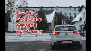 Błyskawicznie przerwany egzamin na prawo jazdy kat B  Chojnice [upl. by Heringer]