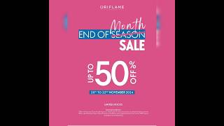 ORIFLAME 20th to 22nd November 2024 Month Flyar offer 50 off sale short trending oriflame 🔥🔥 [upl. by Elocon]