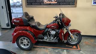 2024 HarleyDavidson Tri Glide in Red Rock and Vivid BlackFLHTCUTG [upl. by Yrrol]