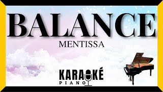 Balance  MENTISSA Karaoké Piano Français [upl. by Rammaj]