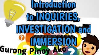 Introduction to Inquiries Investigation and Immersion Applied Subject for SHS Students [upl. by Ugo]