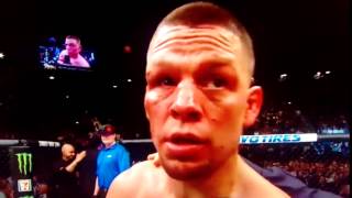 Im Not Surprised Motherfuckers  Nate Diaz UFC 196 [upl. by Odranoel]