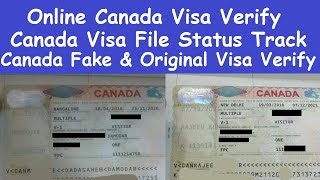 Online and Offline Canada Visa Verify l Canada Visa Application Tracking l Online Canada Visa File [upl. by Avron]