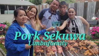 Limbufamily Sekuwa Poli Khadai 🇳🇵 [upl. by Enytsuj]