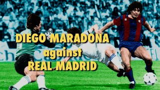 Diego Maradona vs Real Madrid  Goal amp Assist to Win El Clasico for Barca [upl. by Ard479]