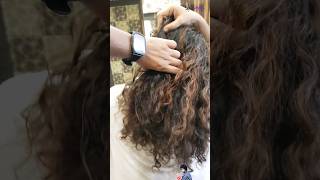 hair smoothing treatment at parlour SpikyLayer hairsmoothening hairtreatment hairstyle ytshorts [upl. by Ardnasal]