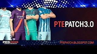 PTE Patch 30 AIO PES 2019 RELEASED 28112018 COMPATÍVEL COM VERSÃO CRACK [upl. by Ibed]