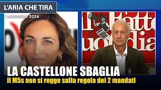 Marco Travaglio su Mariolina Castellone e la regola dei due mandati [upl. by Letram665]