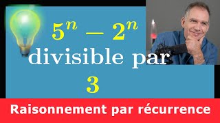 Démonstration par récurrence ♦ 5n2n divisible par 3 ♦ Difficile ♦ arithmétique spé maths amp expert [upl. by Aliek]