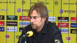 Jürgen Klopp vor Hannover 96 31032011 [upl. by Arednaxela]