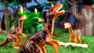 Velociraptor Song  Dinosaur Songs for kids  Playmobil Velociraptors  Watch out for Raptors [upl. by Mose585]