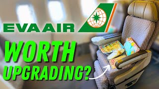 EVA Air PREMIUM ECONOMY Is It WORTH the Upgrade [upl. by Atirrehs]