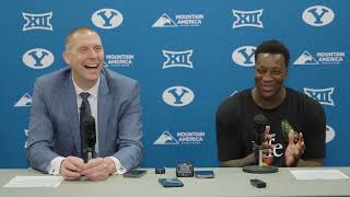 BYU Mens Basketball  Postgame Press Conference  Southeastern Louisiana  November 15 2023 [upl. by Kopp279]