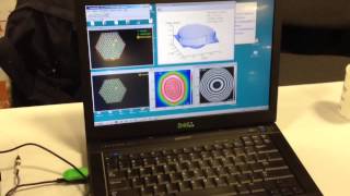 ShackHartmann Wavefront Sensor Demonstration at SPIE Photonics West salesdmphotonicscom [upl. by Ahtiek691]