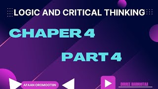 Critical Thinking Chapter 4 Part 1 Barriers and Benefits Chritical Thinking in Afaan Oromoo [upl. by Helbonna]