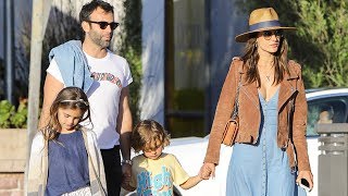 Alessandra Ambrosio Celebrates Fathers Day With Husband Jamie Mazur [upl. by Cheston]